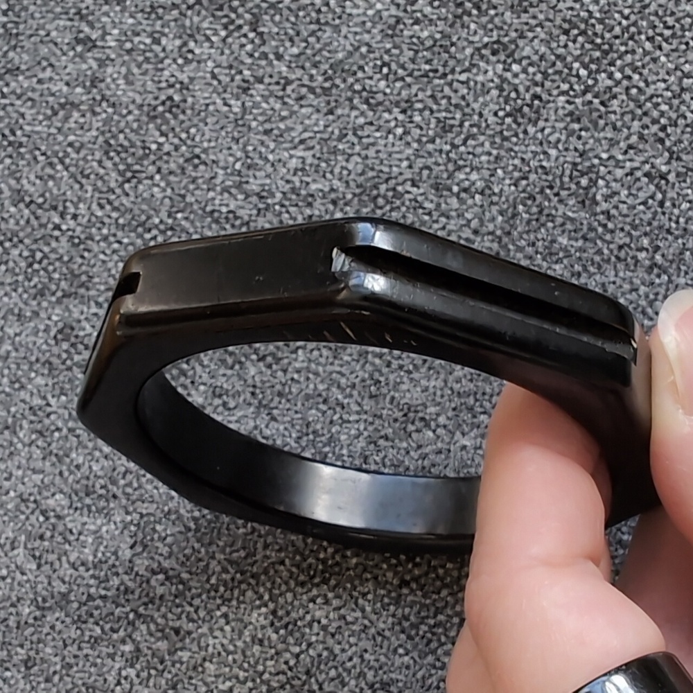 Pair Bakelite Bangle Bracelets Octagonal (Tested,… - image 7